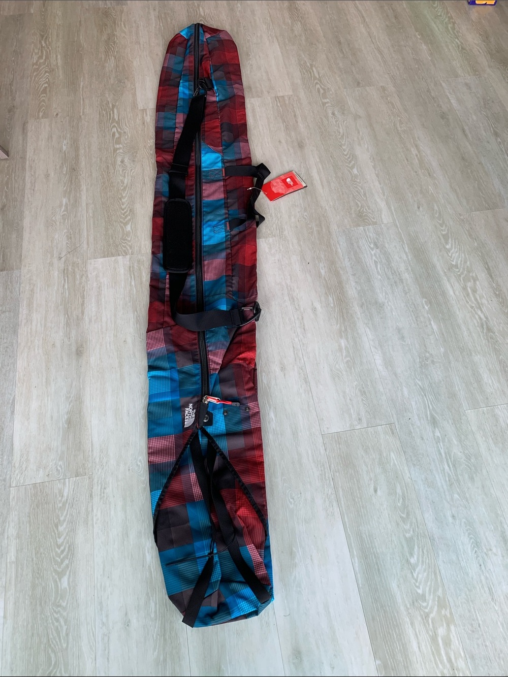 NWT, The North Face Ski Burrito, Fiery Red Plaid